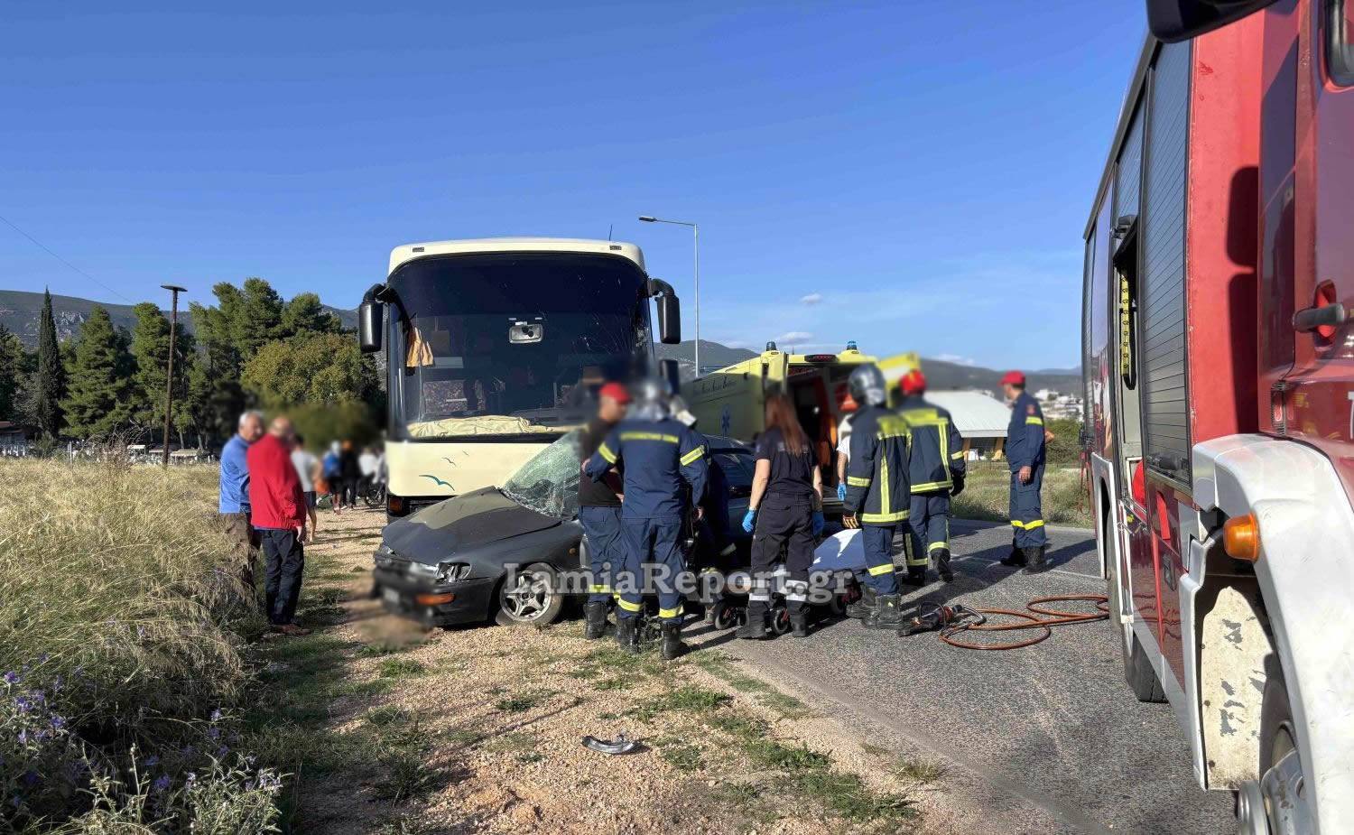 Θανατηφόρο τροχαίο με λεωφορείο στη Λαμία